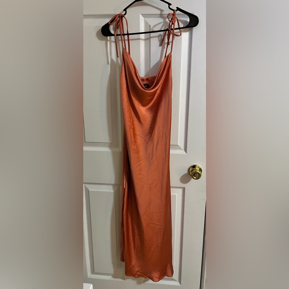Fashion Nova Satin Maxi Dress